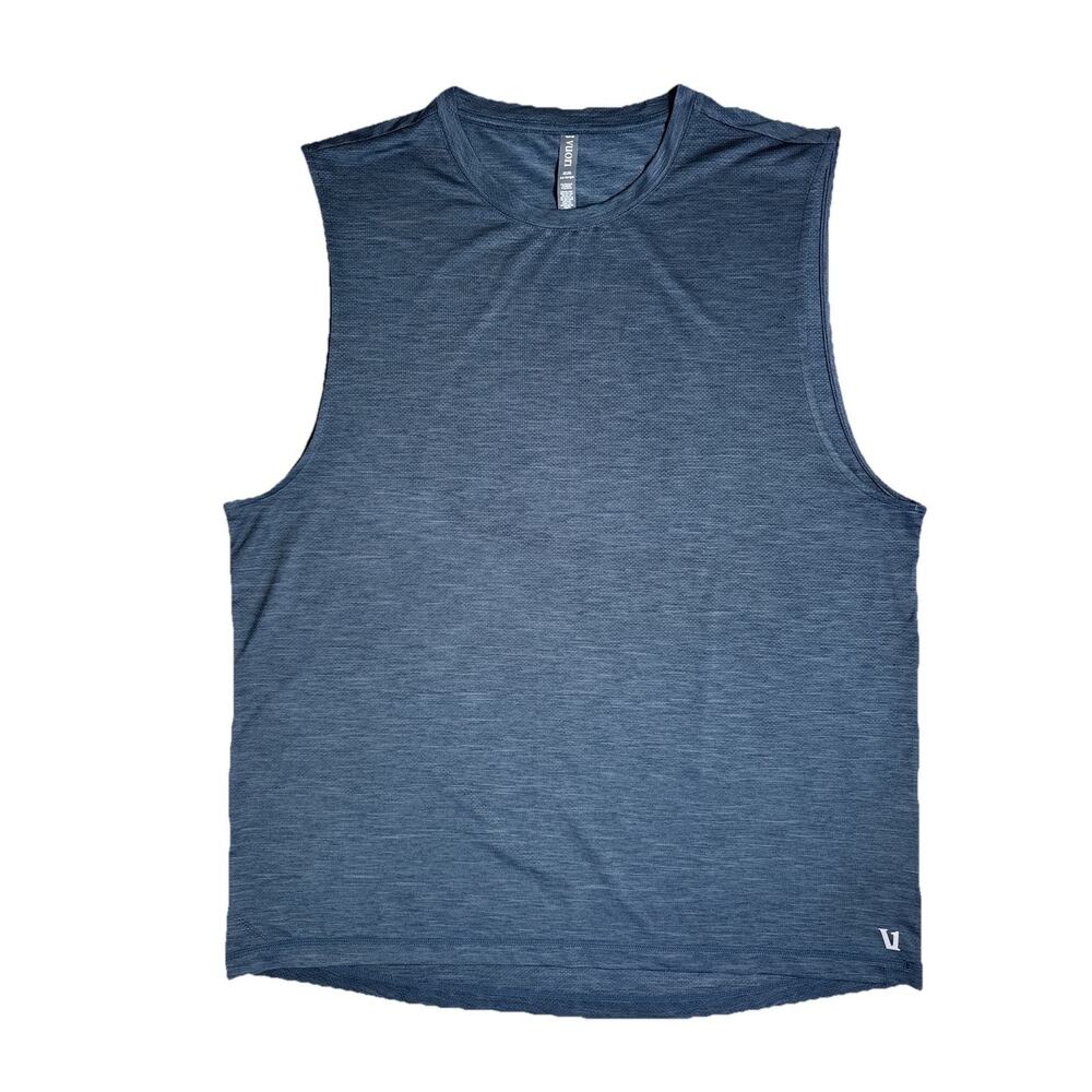 Vuori Zephyr Muscle Tee XXL Indigo Blue Performance Tank